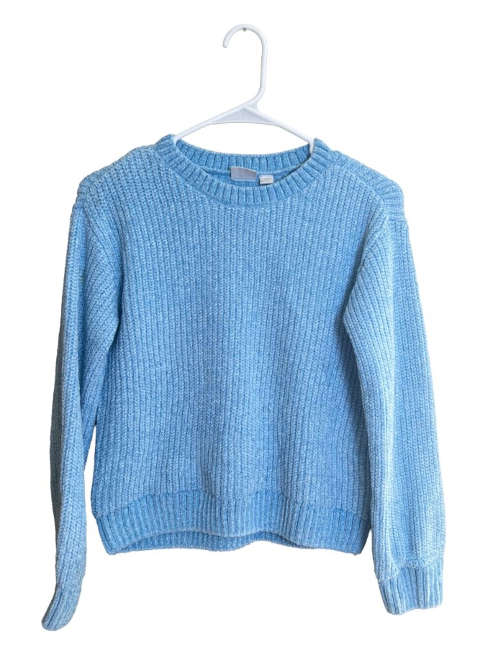 Falls‎ Creek Chenille Knit Sweater Blue Large 10/12